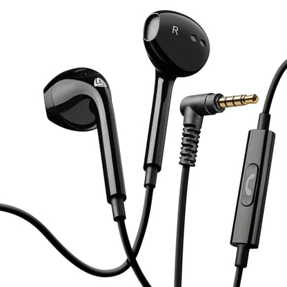 LUDOS Zenith Wired Earbuds in-Ear Headphones, 5 Year Warranty, Earphones - color: Black, size: 3.5 mm