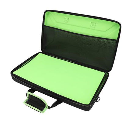 Zunate DJ Controller Carrying Case, EVA Padded Storage Bag with Adjustable Shoulder Strap for DDJ SB2, Features Internal Strap and Mesh Pocket, Fits 15.6 Inch Laptop