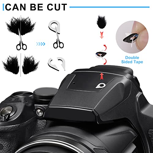TOYMIS Microphone Wind Filter - 10pcs Camera Mic Windscreen & 20pcs Wind Muff Sticker for Outdoor Use