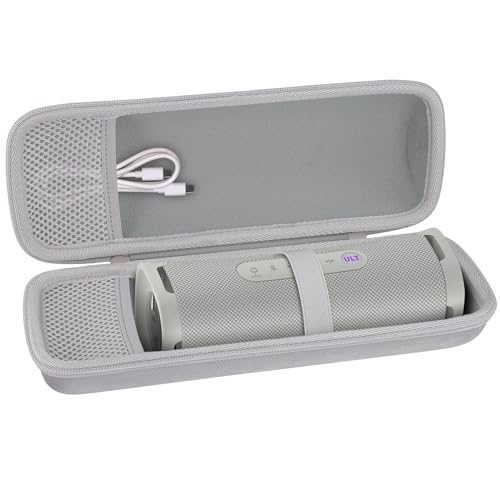 co2CREA Hard Case for Sony ULT Field 1 Bluetooth Compact Speaker, White | Portable Travel Bag Replacement with Detachable Shoulder Strap and Handle, Shockproof EVA Shell and Soft Lining - color: White Case, style: Case for Sony ULT Field 1