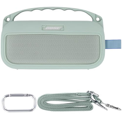 Silicone Cover for Bose SoundLink Flex Portable Speaker 2nd Gen | Scratch-resistant, Unhindered Sound, Silicone Construction, Portable Carrying Silicone Cover, Alpine Sage Silicone Cover - color: Alpine Sage Cover