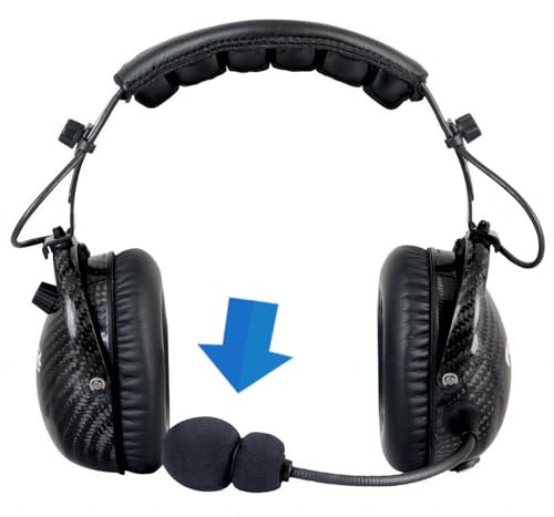 LEFXMOPHY Pop Filter for Rugged Radio Headset Mic Foam 3-Pack Microphone Windscreen
