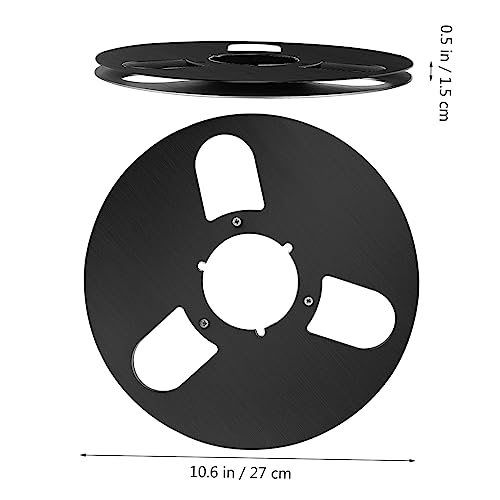 LALAFINA 3Holes Aluminum Alloy Empty Tape Reel Take Up Reel for Recording Low Noise High Output Replacement for to Tape Players and Recorders