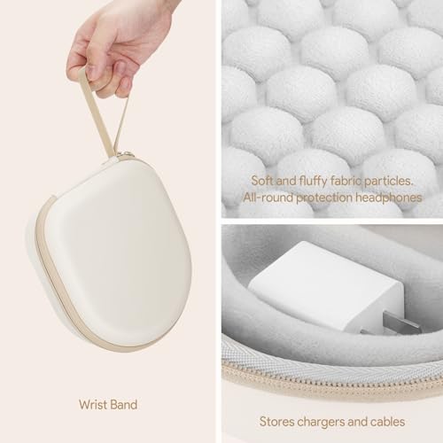 Yinke Hard Case for WH-CH510 /JBL Tune 510BT Headphone, Travel Protective Cover Storage Bag(White) - color: White