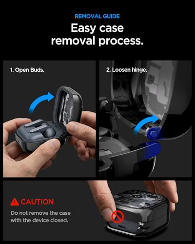Spigen Ultra Hybrid Designed for Galaxy Buds 4 Pro/Buds 4 Case (2026) | TPU & PC Dual Layer Protection, DDP Printing, Included Carabiner, Wireless Charging Compatible - Zero One - size: Buds4 Pro / Buds 4