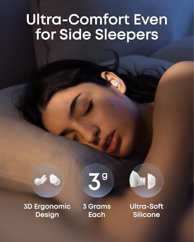Soundcore Sleep A30 by Anker Sleep Earbuds - color: Moonlit White