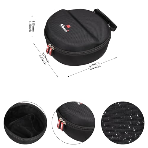 Mchoi Headphones Case Fits for Logitech Zone Vibe 100&125 / for Logitech G PRO X, G735 Wireless Headphones, Case Only, Black - color: Black