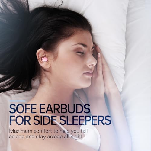 Sleep Earbuds for Side Sleepers, Comfortable Fit Sleep Headphones (Pink) | Small Noise Blocking Sleep Ear Buds,Bluetooth 5.3 Wireless Earbuds, in-Ear Ear Buds for Sleeping, Working