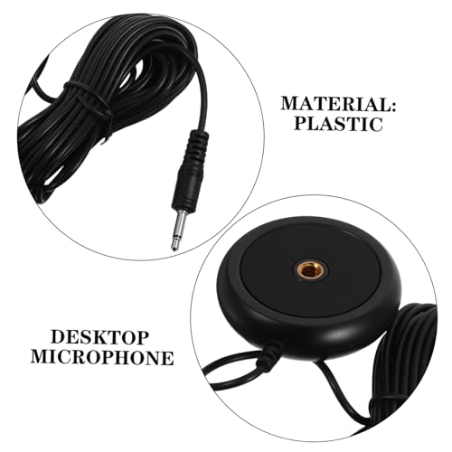 Calibration Microphone for Audio Tuning Measurement Mic for Desktop Conference and Theater Systems 3.5mm Plug, 2-Pole Mono Straight Plug Precise Voice Pickup Noise Reduction