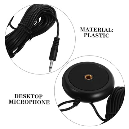 Calibration Microphone for Audio Tuning Measurement Mic for Desktop Conference and Theater Systems 3.5mm Plug, 2-Pole Mono Straight Plug Precise Voice Pickup Noise Reduction