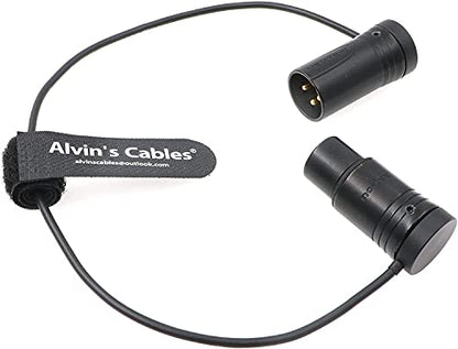 Alvin's Cables Low-Profile 3 Pin XLR Male to Female Cable Original Connector Balanced Microphone Audio Cord Sommer SOD-14 - size: 12 inches