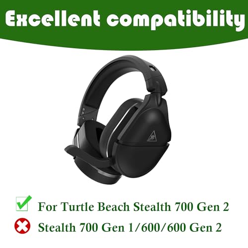 Cooling Gel Ear Pads,Gobelieve Earpads Replacement Compatible with Turtle Beach Stealth 700 Gen 2 / Stealth 700 Gen 2 MAX Wireless Gaming Headset,Soft Leather Ear Cushions