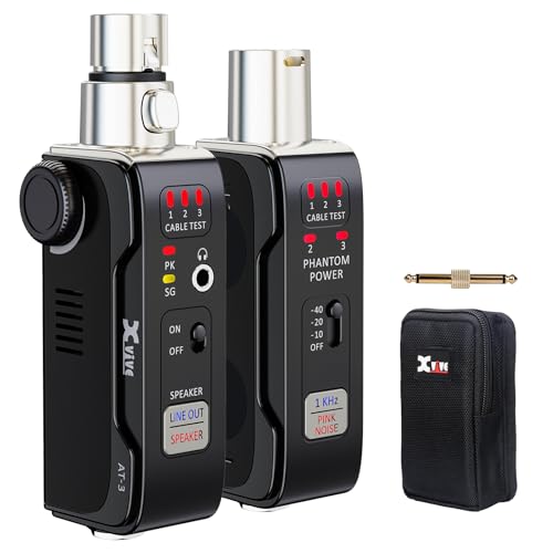 XVIVE AT-3 Audio Tester Ultra, Split-Design 5-in-1 Signal Generator, Long-Distance XLR/DMX Cable Tester,Phantom Power Checker, XLR Input Meter, Headphone & Built-in Speaker Monitor, USB-C Rechargeable - style: AT-3 ULTRA