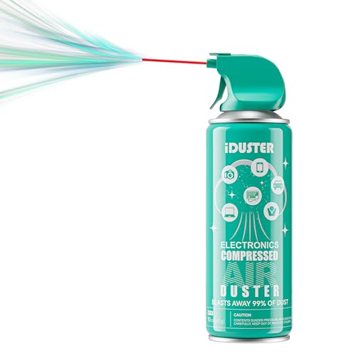 Compressed Air Duster Can for Electronics - 10oz Disposable Keyboard Cleaner Air Spray for Computer Cleaning