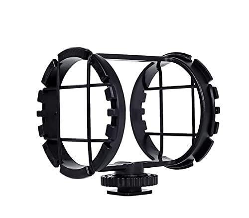 BOYA Shockmount for Shotgun Microphones 1" to 2" in Diameter, Camera Shoe, 3/8", and 1/4" 20 Mountable (BY-C03)