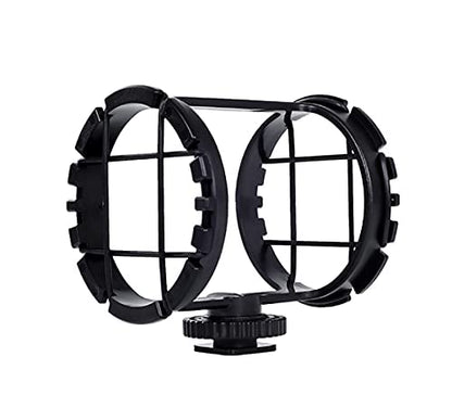 BOYA Shockmount for Shotgun Microphones 1" to 2" in Diameter, Camera Shoe, 3/8", and 1/4" 20 Mountable (BY-C03)