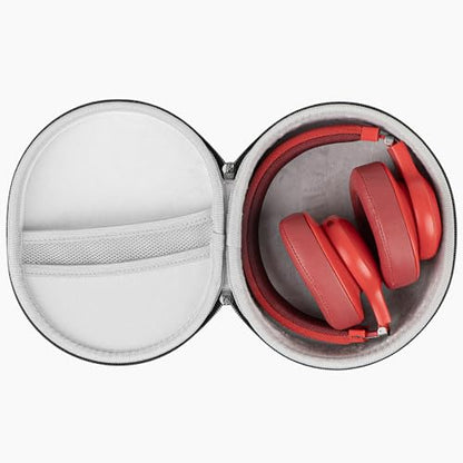 Geekria Shield Headphones Case for Foldable Headphones, Replacement Hard Shell Travel Carrying Bag with Cable Storage, Compatible with JBL Tour One M3, Beats Studio Pro and More(Deep Red) - color: Deep Red