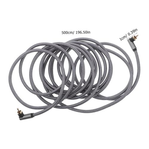 KOMBIUDA HiFi Digital Coaxial Audio Cable with Dual Shielded Cord and Connector High Fidelity Sound Transmission for Home Theater Sound Systems Tvs and Plug and Play Reliable Audio