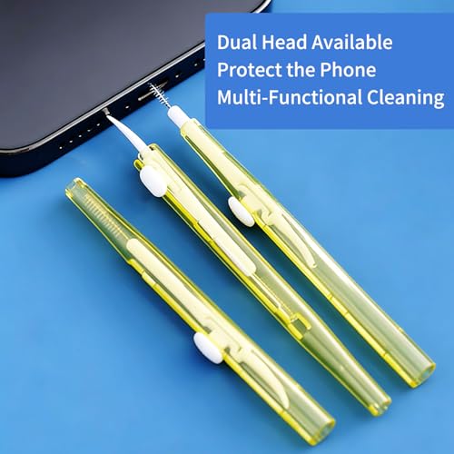 10 Pcs Cell Phone Cleaning Kit,Charging Port Cleaner for Phone | Dual Sided Anti Clogging Nylon Brushes,Suitable for Clean Phone Charging Port,Phone Speaker,AirPods,Other Electronics
