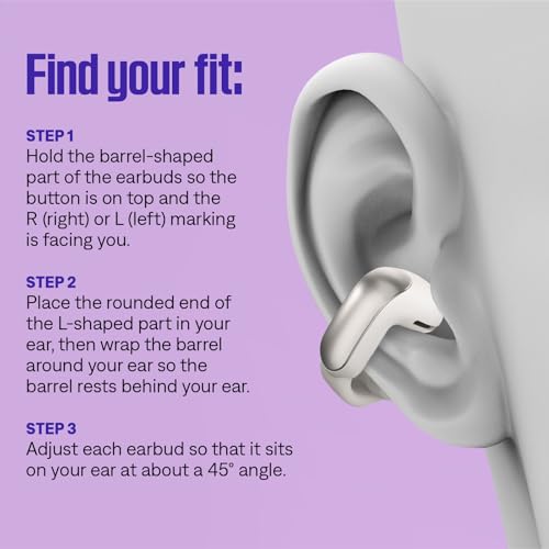 Bose Ultra Open Bluetooth Earbuds, True Wireless Earbuds with OpenAudio for Awareness, Clip On Design for Comfort, Immersive Audio, Up to 48 Hrs of Playtime, Diamond - 60th Anniversary Edition - color: Diamond 60th Anniversary Edition