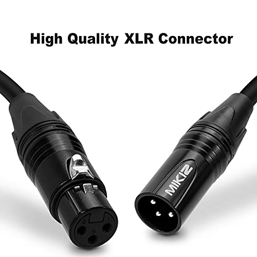 XLR Cables 35 Feet 2 Packs - Premium Balanced Microphone Mic Cord 3 Pin XLR Male to Female Patch Cables 35ft - size: 2-Pack 35ft