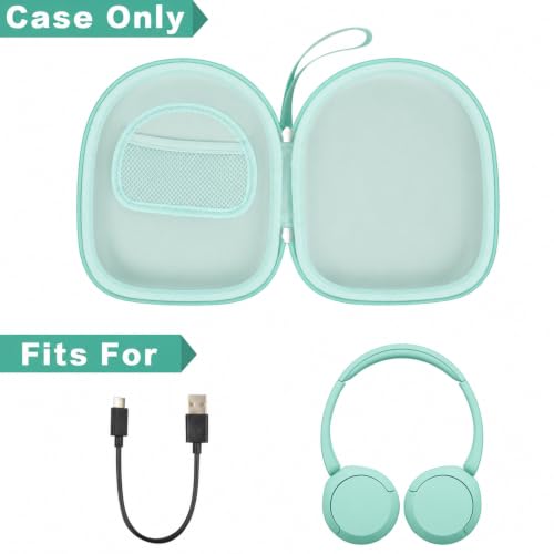 casmilee Hard Shell Headphone Case for Sony WH-CH520 and WH-1000XM4 - color: Light Green