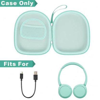 casmilee Hard Shell Headphone Case for Sony WH-CH520 and WH-1000XM4 - color: Light Green