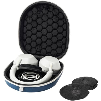 ProCase Hard Travel Case for Sony Headphones -Navy | Fits WH-CH720N/WH-CH710N/WH-CH520/WH-CH510/WH-1000XM5/WH-1000XM4/WH-XB910N & Bose 700, Carrying Bag with 2 Dust Covers - color: Navy
