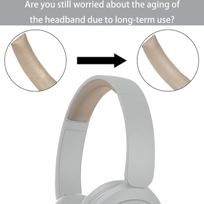 Defean Kit 2 IN1 Earpads for Sony WH-CH520 Wireless Headphones-Coffee | Replacement Cushions Kit 2 IN1 Ear Pads + Headband,Replacement Headstrap Pad & Earpads Repair Part - color: Coffee
