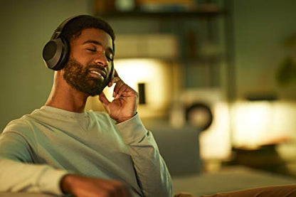 Philips PH805 Active Noise Canceling (ANC) Over Ear Wireless Bluetooth Performance Headphones w/ Hi-Res Audio, Comfort Fit and 30 hours of playtime (TAPH805BK) - style: ANC | 30 hrs batt