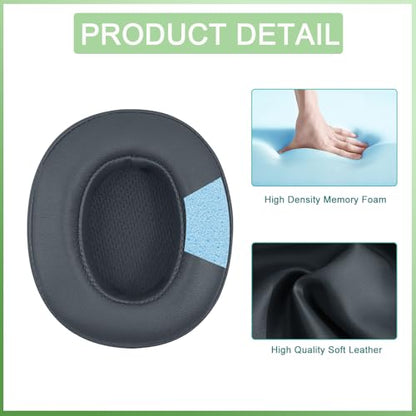 Replacement Earpads for Skullcandy Crusher EVO Headphones,Compatibel Crusher EVO Replacement Ear Pads,Upgraded Ear Covers with Soft Protein Leather,Optimized Noise Isolation Memory Foam (Dark Grey) - color: Dark Grey