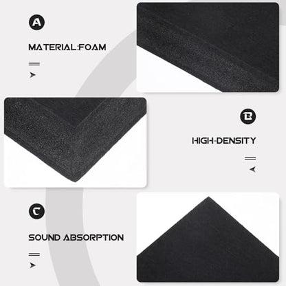Noise Isolation Pad for Speaker Stand, Sound Reduction Foam Panel