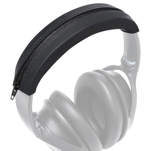 WC BandZ QC35 - Silicone Headband Cover for Bose QuietComfort 35, 35ii & 45 | Made by Wicked Cushions | Also fits QC 2023 & More, Enhanced Style & Sweat Protection | Black - color: Black