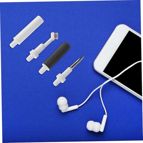 MERRYHAPY Earbud Cleaning Pen Kit Portable Tool with Soft Brush and Sponge for Cleaning of Earphones Keyboards and Electronic Devices