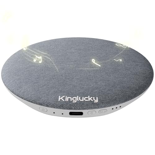 Kinglucky Pillow Speaker for Sleeping, Bluetooth, Grey | Under Pillow, Built-in Pink Noise White Noise Sound Machine, Sleep Pink Noise Music - color: Gray