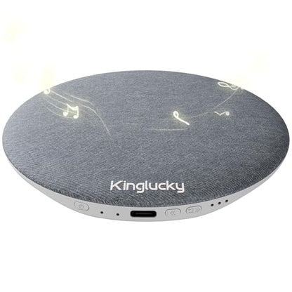 Kinglucky Pillow Speaker for Sleeping, Bluetooth, Grey | Under Pillow, Built-in Pink Noise White Noise Sound Machine, Sleep Pink Noise Music - color: Gray
