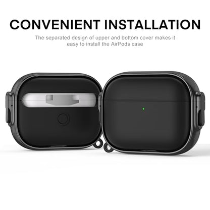for AirPods Pro 3 Case with Safety Lock,Magsafe Compatible,Black - color: Black Grey, size: Airpods Pro 3 Case (2025)