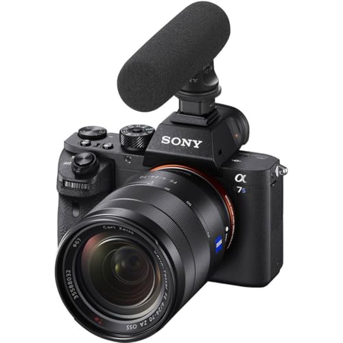 Sony ECMGZ1M Gun / Zoom Microphone (Black) | Mode records audio level corresponding to length, Mic, Mode records super directional