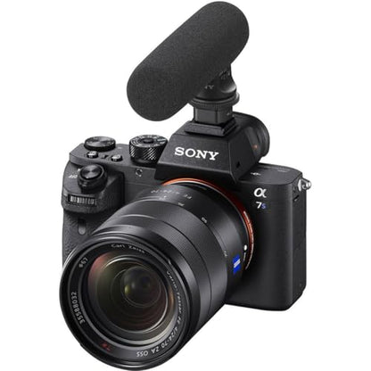 Sony ECMGZ1M Gun / Zoom Microphone (Black) | Mode records audio level corresponding to length, Mic, Mode records super directional
