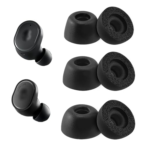 Replacement Foam Ear Tips for Skullcandy Sesh ANC/Sesh Evo | Ultimate Comfort, 3 Pairs (S/M/L)