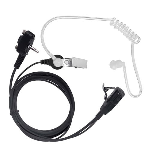 VX-261 Covert Acoustic Tube Earpiece Headset for Motorola Vertex Standard Radio EVX-261 VX-231 EVX-531 EVX-534 VX-180 VX-298 VX-350 VX-351 Radio Walkie Talkie with PTT Mic,2 Pack