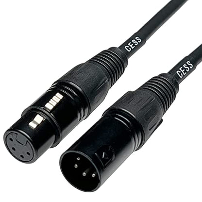 CNCESS 4-Pin XLR Male to Female Balanced Extension Cable, 6 ft, 1 Cable - size: 6 Feet, 1-Pack