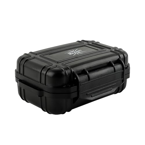 Linsoul Kiwi Ears SONICAP Waterproof Earbud Case, Hard IEM Storage Box | with EVA Lining,Hard Carrying Bag for Headphones,Earphone,Travel Carrying Case Fit for ZS10 Pro Zero:2 EW300 Wan'er 2, Black - color: Black