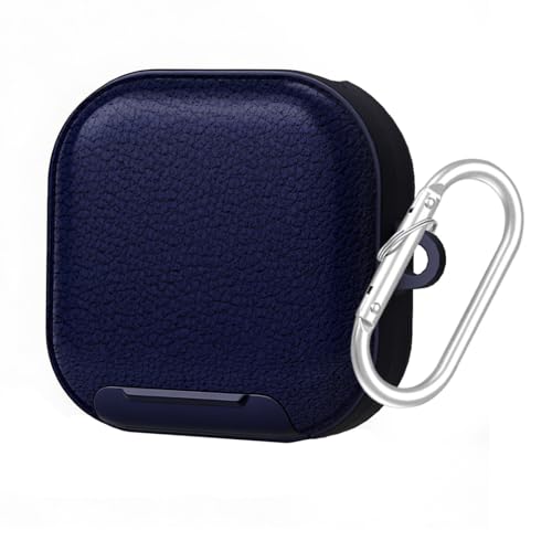 Kickstand Case Compatible with Samsung Galaxy Buds 4 /Buds 4 Pro Keychain | Lanyard Cleaning kit Soft TPU and Hard PC, Drop Shockproof Full Protection Cover for Women Men for Galaxy Buds 4 /Buds 4 Pro - color: Blue