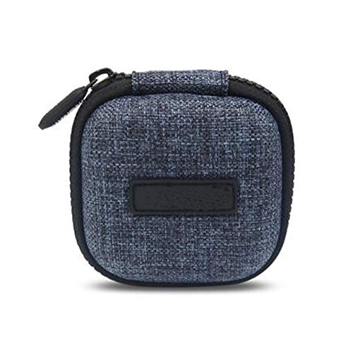 Mini Travel Carrying Cases Portable Protection Shockproof Case Hard Protective Case Impact Resistant USB Cable Organizer Sleeve Adapter Pocket Earphone Travel Wallet Pouch (Lighte Blue)