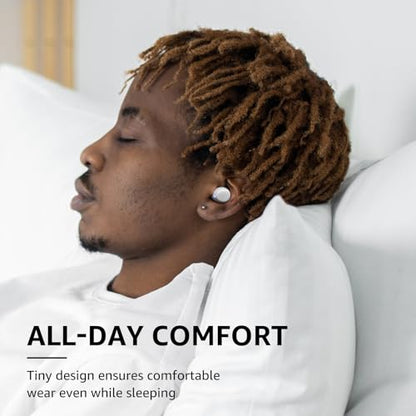 TOZO A1 Wireless Earbuds Bluetooth 5.3 Light Weight in Ear Headphones | IPX5 Waterproof, 2 Mics for AI Calls, Immersive Premium Sound Bass Ear buds with Charging Case, 32 Presets EQ via TOZO App - color: White
