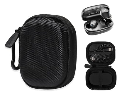 case for TOZO A1 Mini Wireless Earbuds Bluetooth 5.3 in Ear Light-Weight Headphones Built-in Microphone (Black) - color: Black