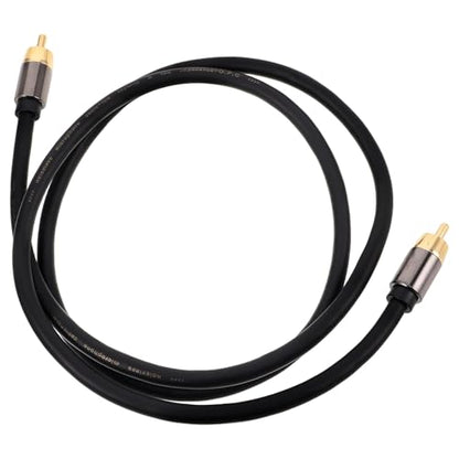 BESPORTBLE Audio Cable Coaxial Digital Signal Cable with Aluminum Alloy Shell 1 Meter for Car Audio and Home Theater Speaker Connection