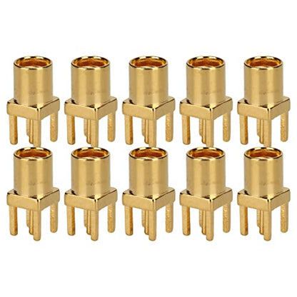 10PCS MMCX Female Connectors 4 Pin Solder Type for PCB Antenna Earphone Repair
