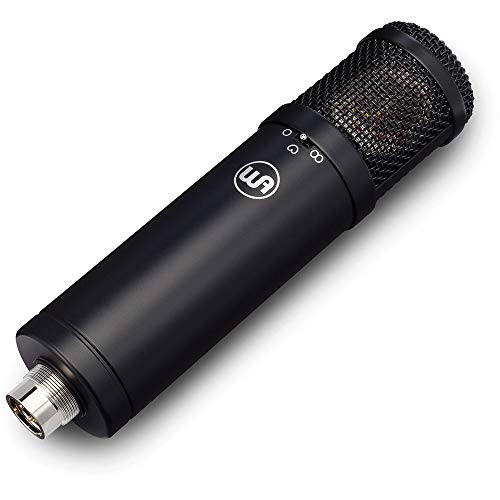 Warm Audio WA-47jr Large-Diaphragm FET Condenser Microphone (Black) Bundle with Studio Headphones, Pop Filter & XLR Cable